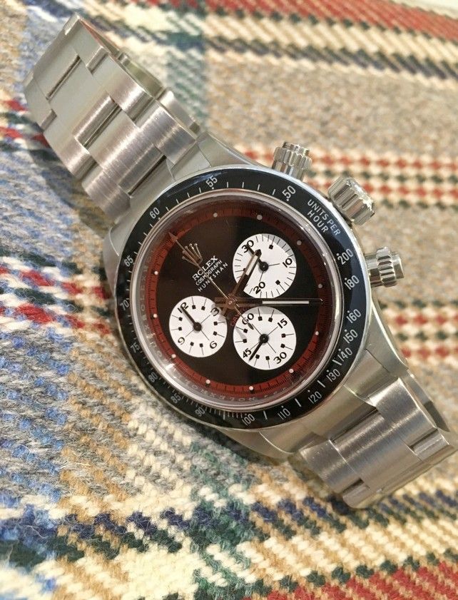 The Huntsman Rolex pictured with Huntsman Tweed