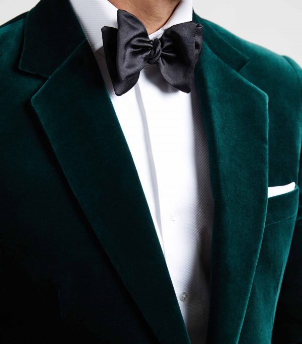 Bottle Green Velvet Evening Jacket Huntsman