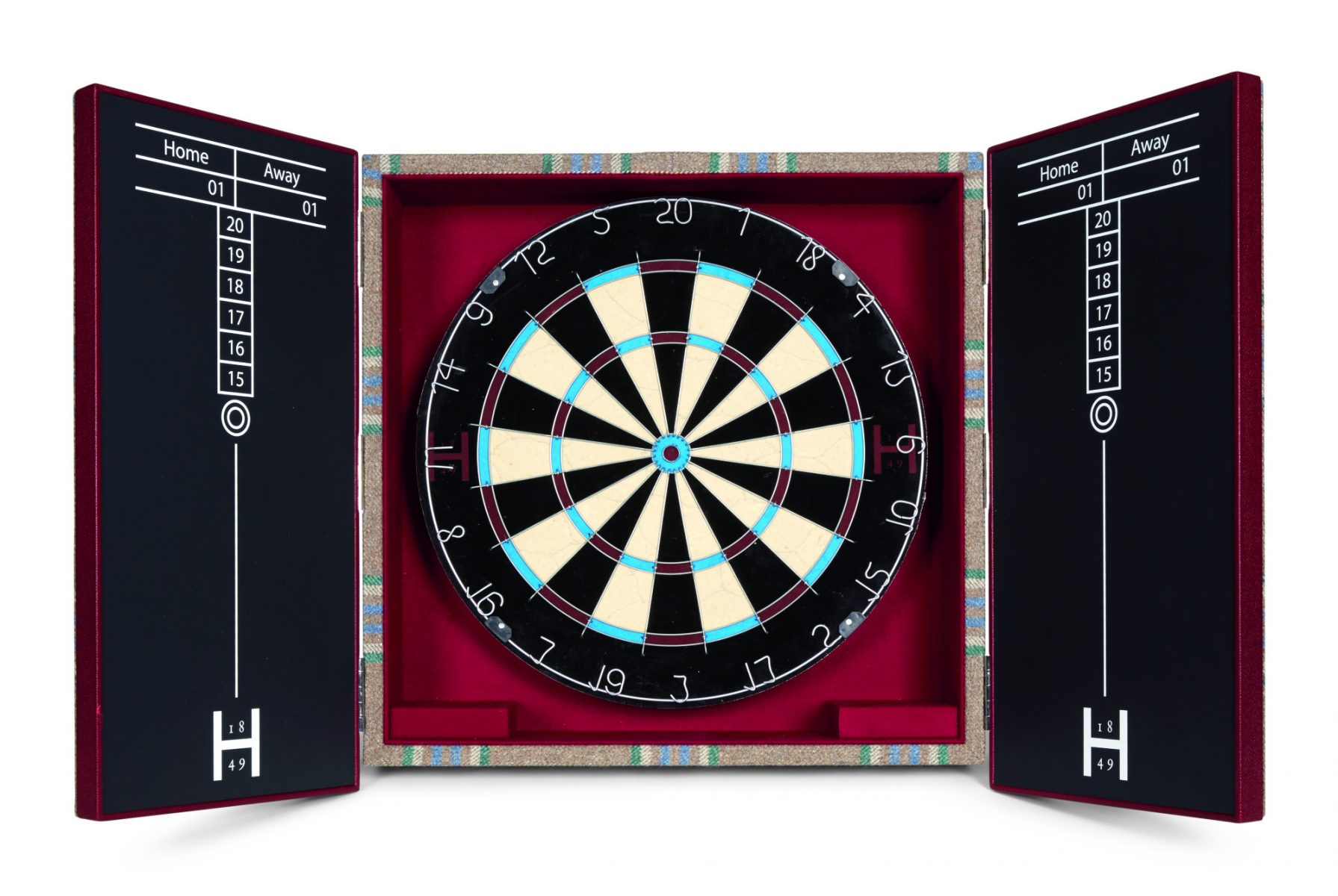 Huntsman Tweed Covered Dartboard Cabinet Huntsman Tweed Covered Dartboard Cabinet